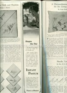 A page from a magazine featuring Tatting patterns.