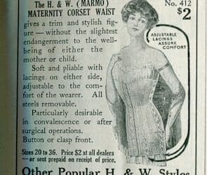 Edwardian Cooking Advice and MATERNITY CORSET ADS