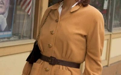 1940s street suit on Anita
