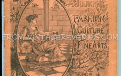 1892 Delineator Fashion Culture Fine Arts Magazine Cover