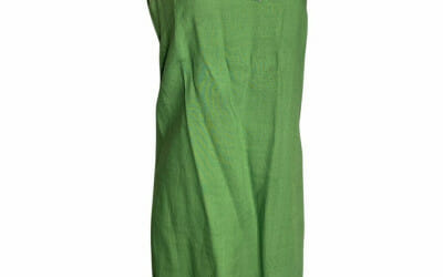 The perfect vintage St. Patrick’s Day 1960s Shift Dress – comfortable, intense Kelly green linen