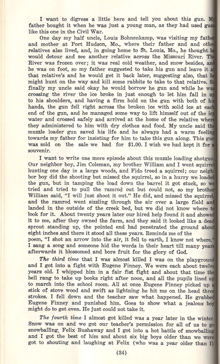 Yellowed vintage book page with dense black typewriter text, narrow margins, and 1860s Civil War era style.