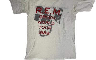 Vintage 1989 R.E.M. Green World Tour Local Crew T-Shirt: A Piece of St. Louis Concert History